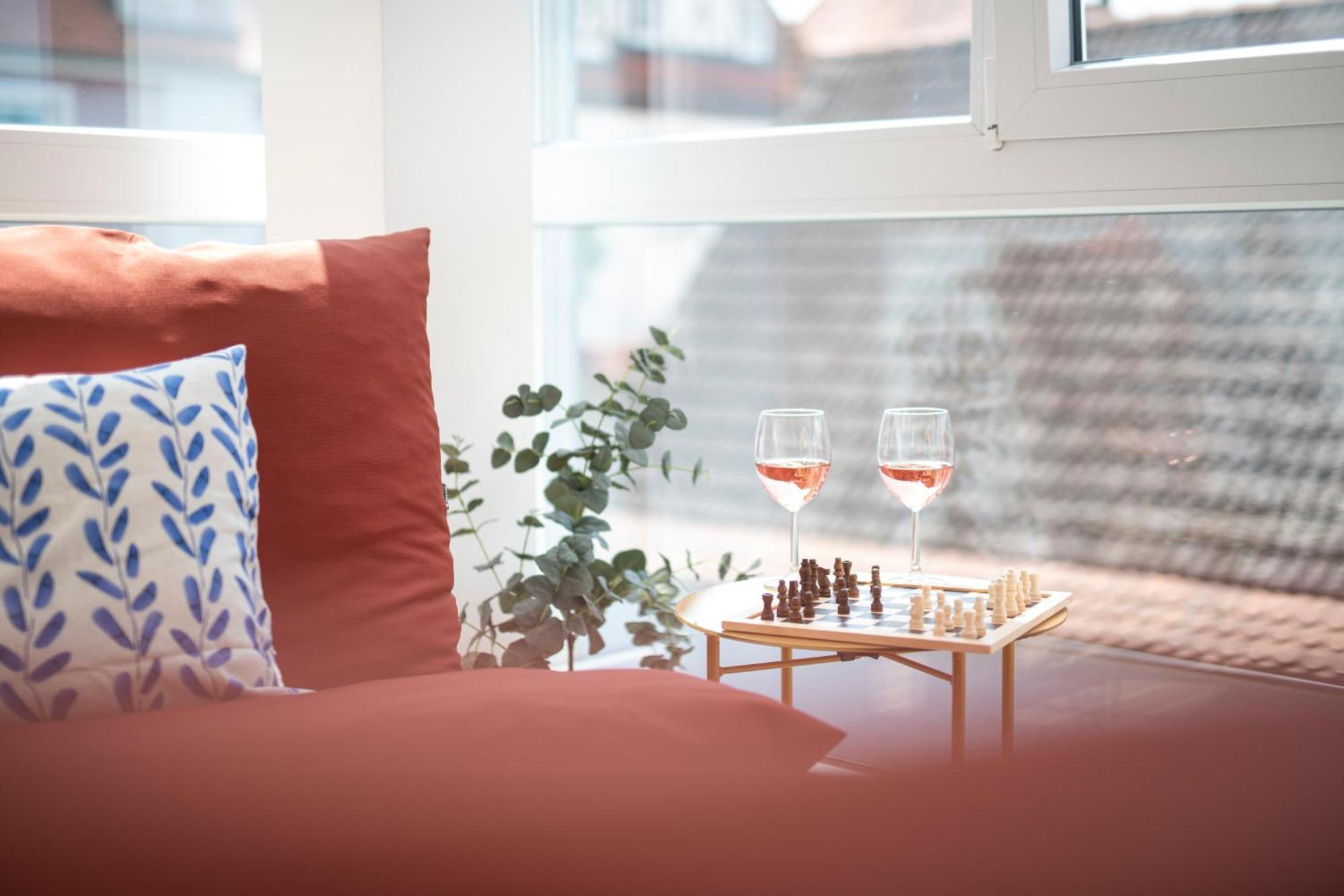 Bunter Hund Apartments - Zentrales Apartment, Parkplatz, Wintergarten, Kinderzimmer Rothenburg ob der Tauber Buitenkant foto