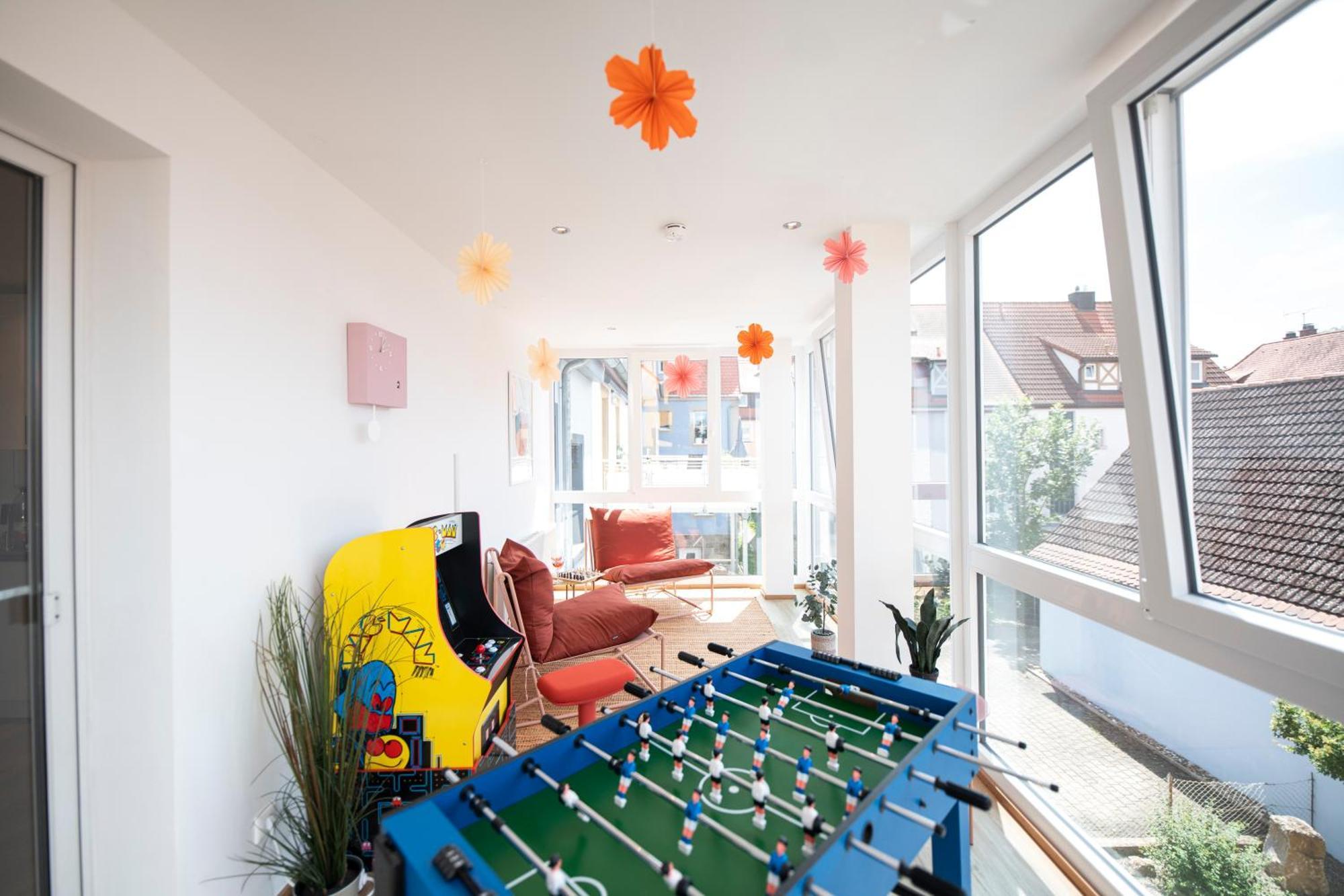 Bunter Hund Apartments - Zentrales Apartment, Parkplatz, Wintergarten, Kinderzimmer Rothenburg ob der Tauber Buitenkant foto